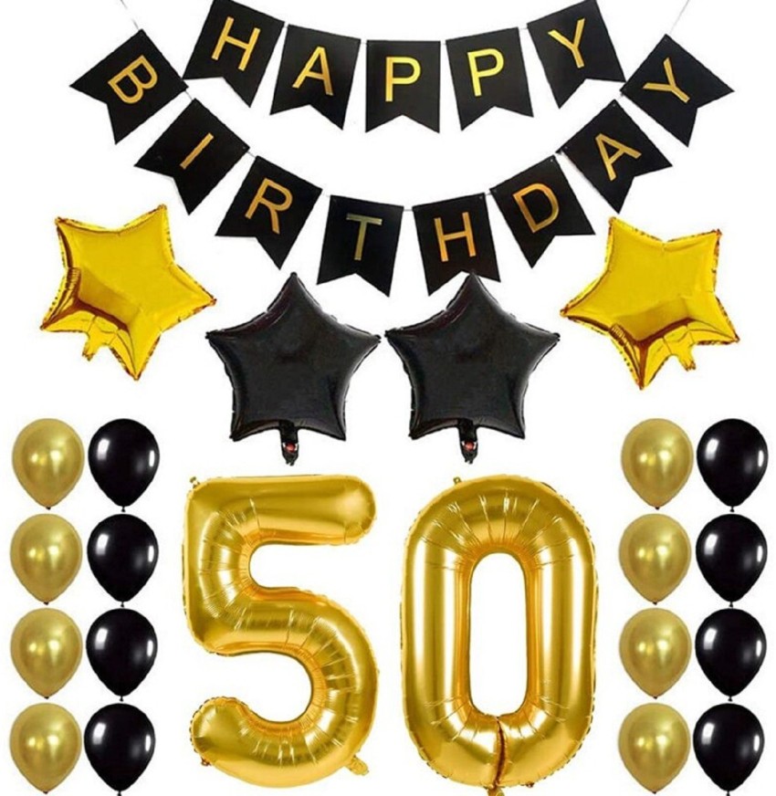 1iAM 50th Birthday Party Decoration Combo Pack of 23pcs/50th birthday decorations Price in India - Buy 1iAM 50th Birthday Party Decoration Combo Pack of 23pcs/50th birthday decorations online at Flipkart.com